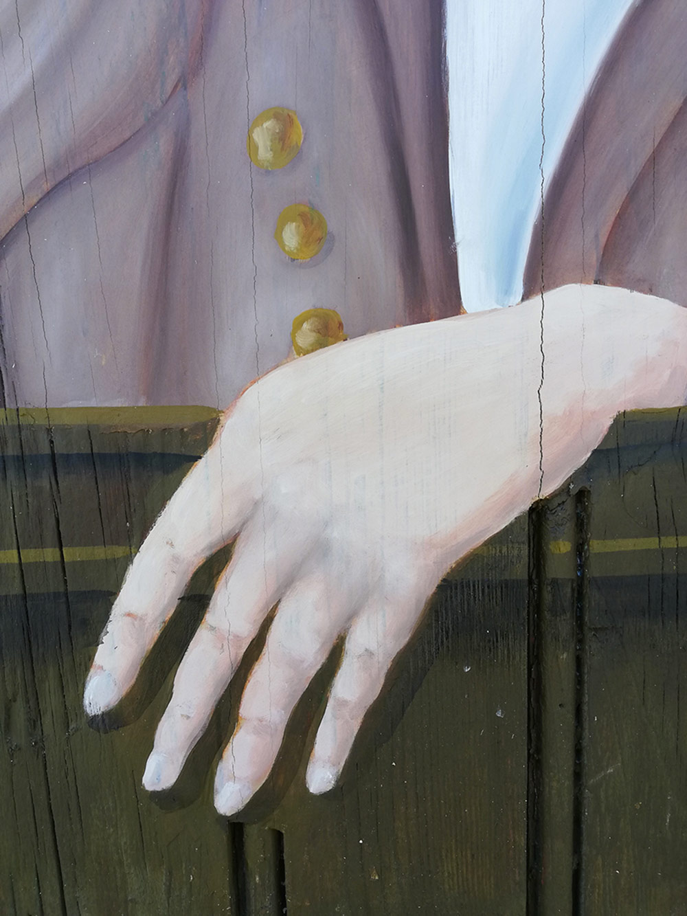 Sophie Canillac muralistes.art gare de tramway d’artigueloutan trompe l’oeil main